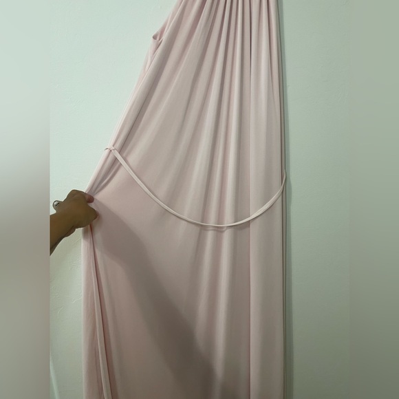 Azazie Pale Pink Dress, floor length - Picture 6 of 9